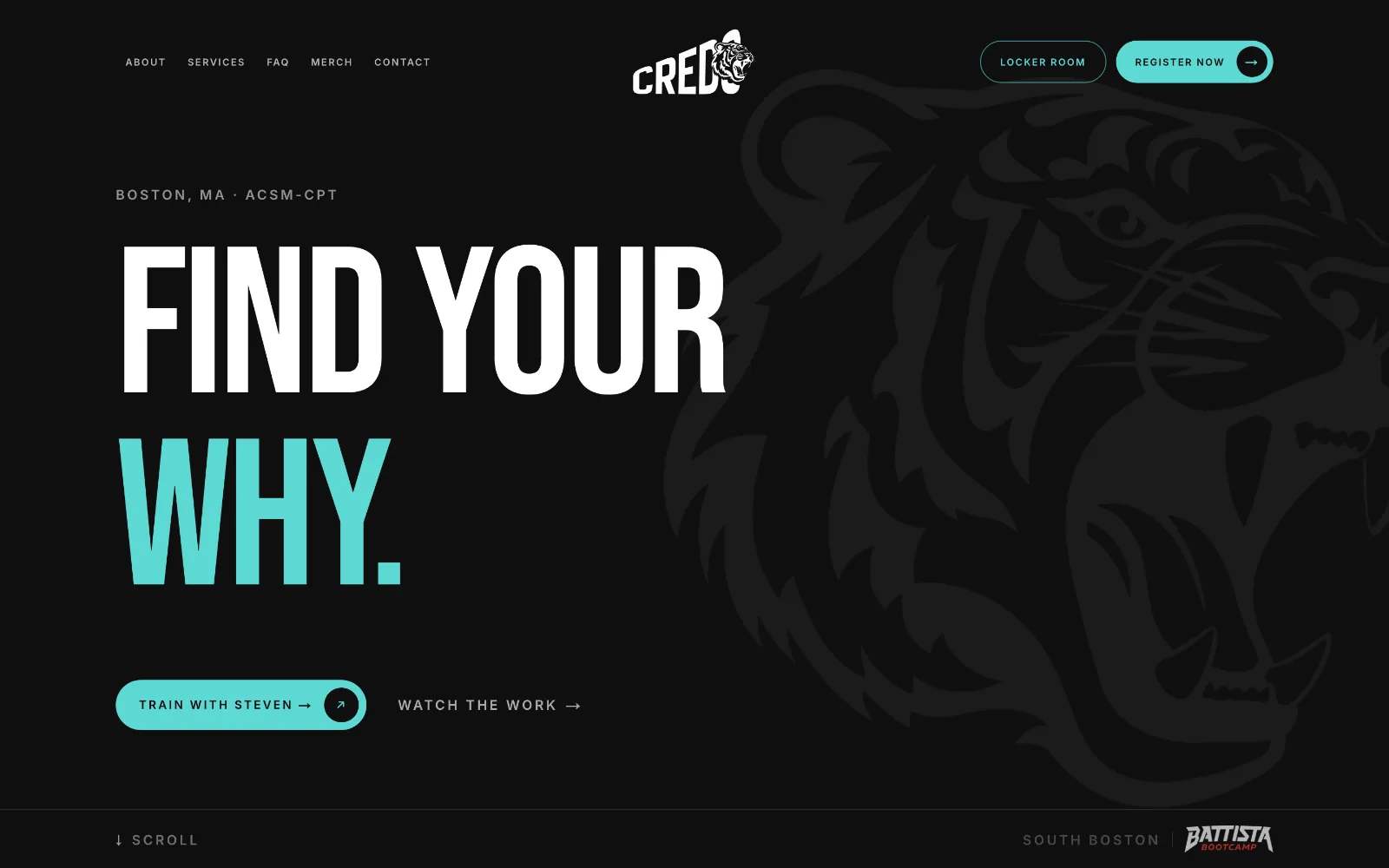 Credo Connect website — Find your why.